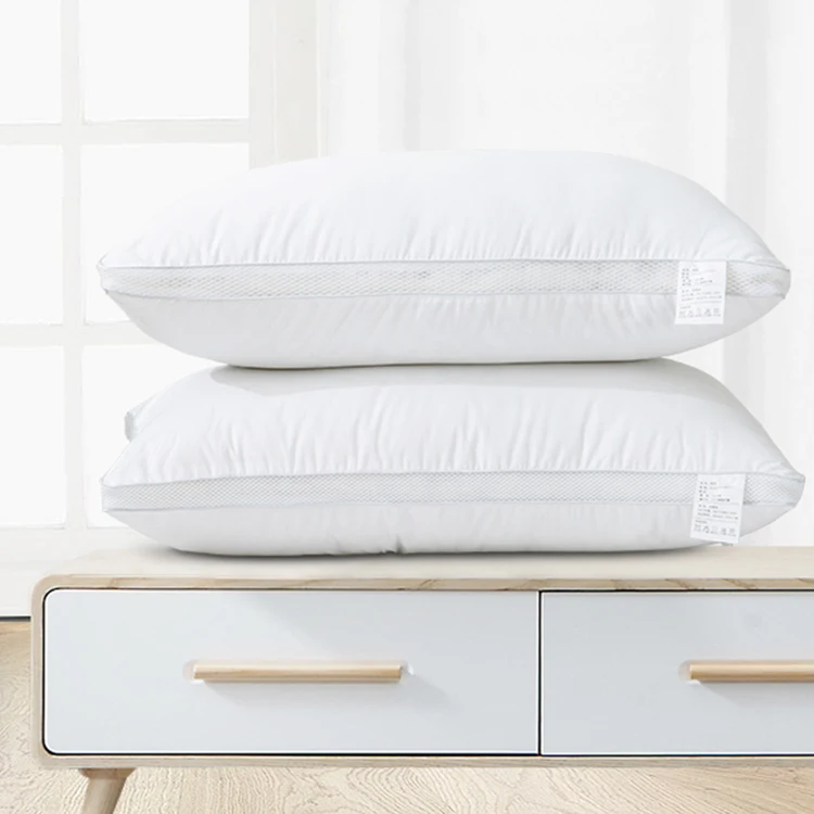 Soft Hotel Home 100 Polyester Fiber Cotton White Neck Pillow