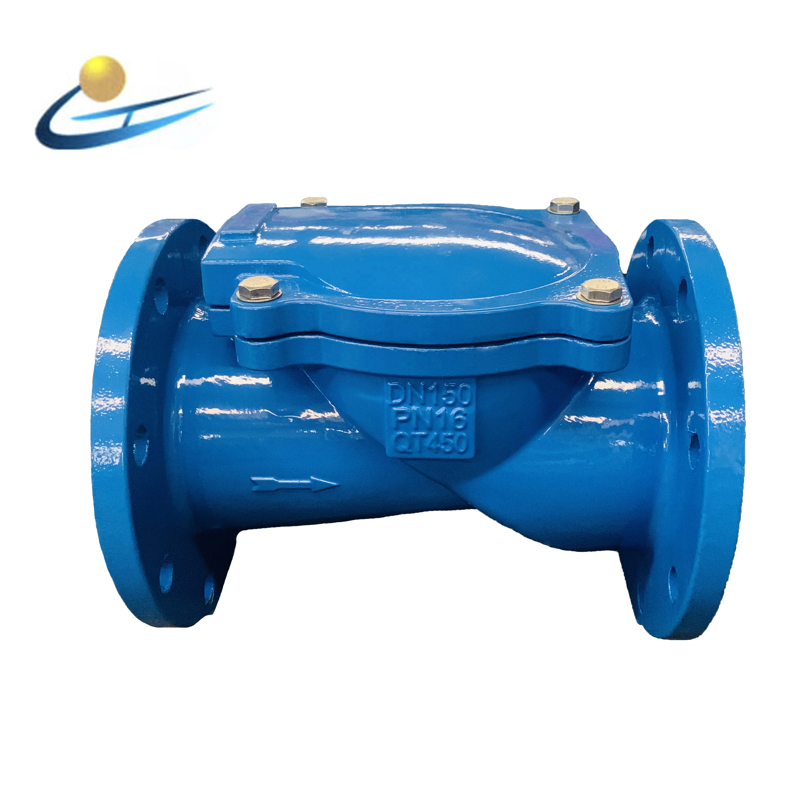 Обратный клапан из ковкого чугуна с резиновой заслонкой, клиновидный обратный клапан