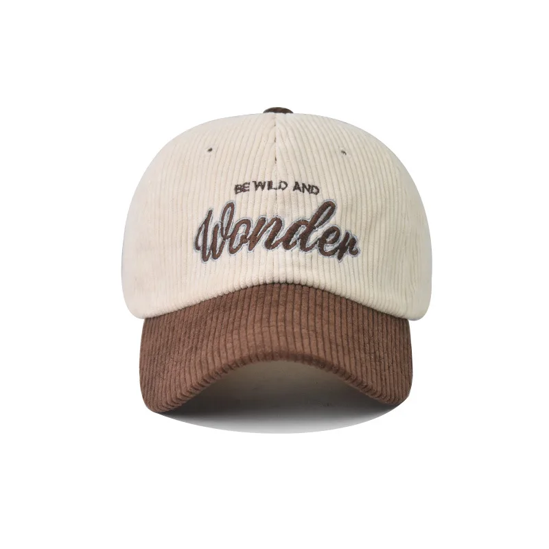 Custom Whole sale corduroy baseball sports hats caps