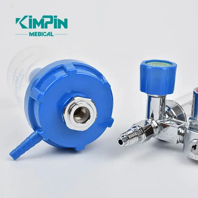 Medical Oxygen Regulator with Humidifier Bottle