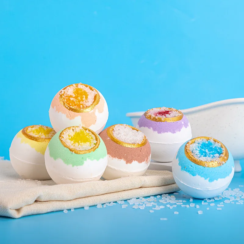 Handmade Bubble Bath Fizzies Dry Skin Moisturize Shower Crystal Bath Ball For Bubble Spa Bath