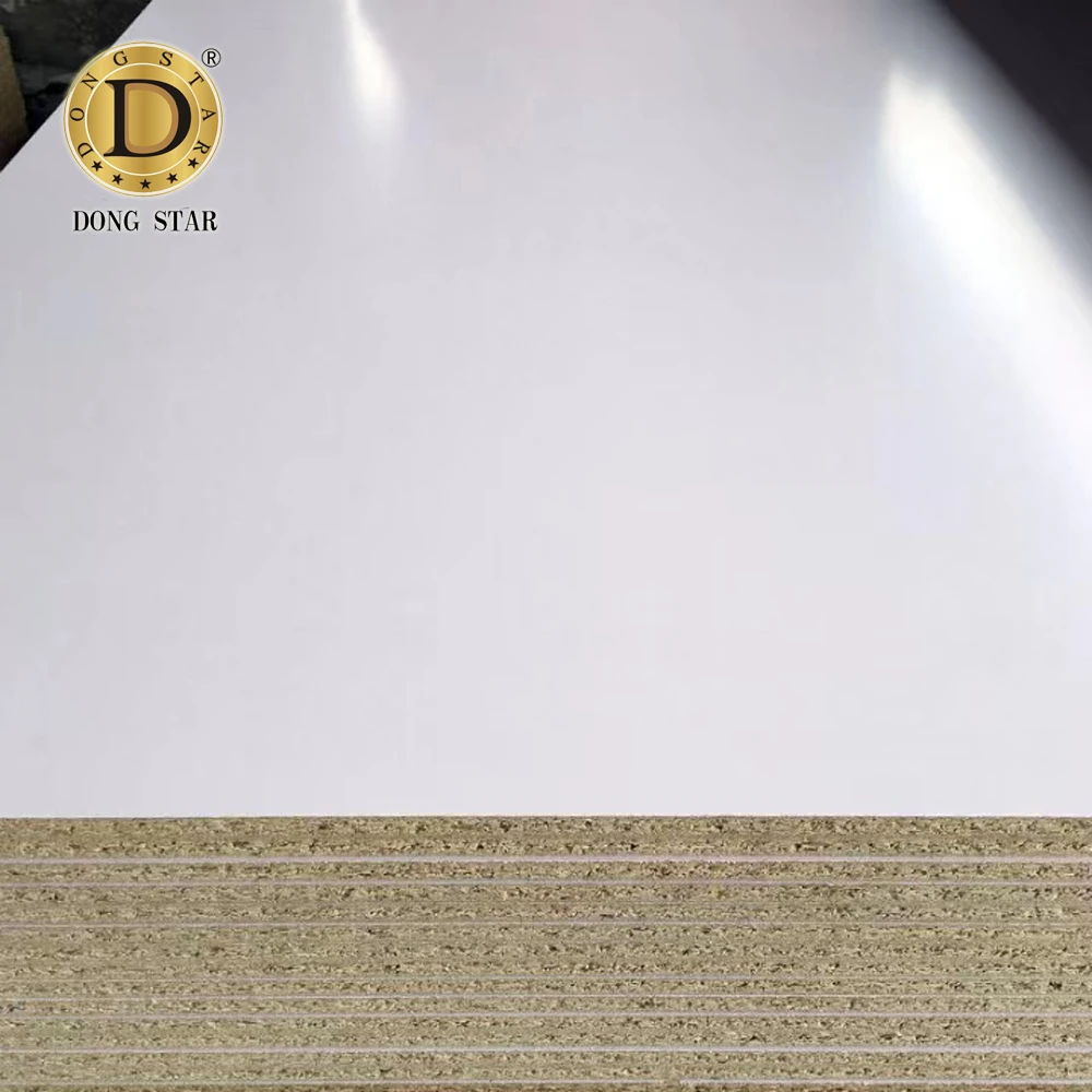 Furniture Chipboard Sheet Manufacturing Flakeboards E1 Plain Melamine Faced Particle Board