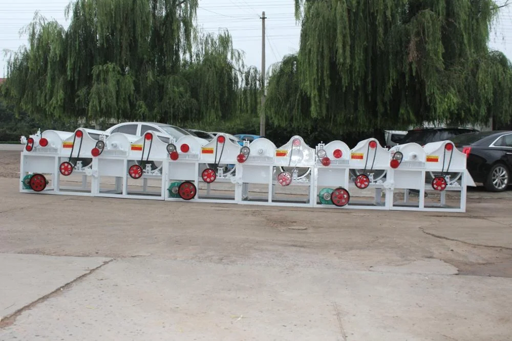 Textile waste fabric yarn has high cotton and consists of two openers and  cleaning machine line clothes recycling machine