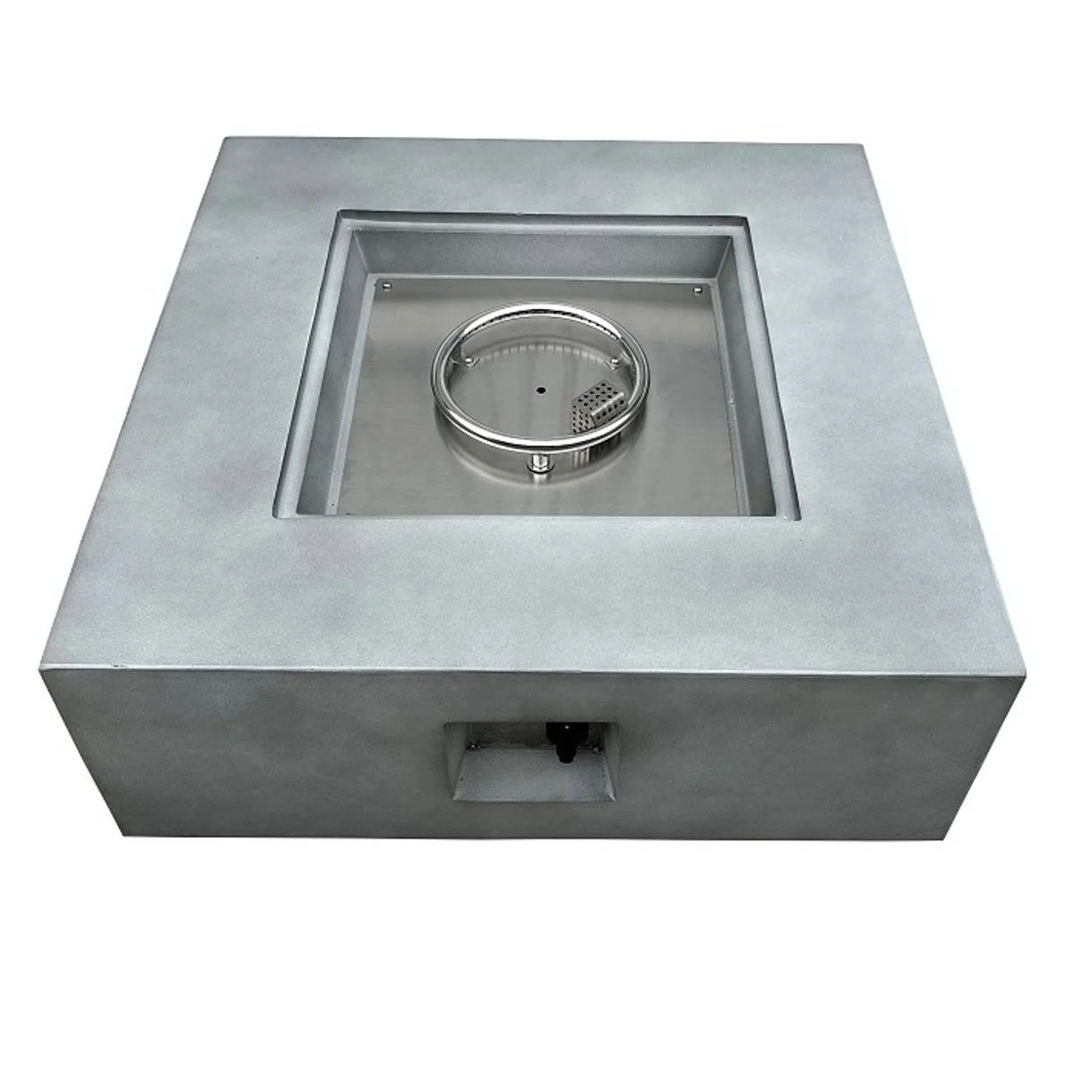 Coling living 2023 new design factory directly selling cement fire pit outdoor concrete gas fire pit dining table