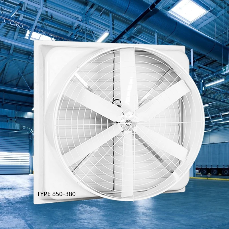 380v Fresh Air High Efficiency Blinds Design  Frp Axial Fan Manufacturer For Poultry House