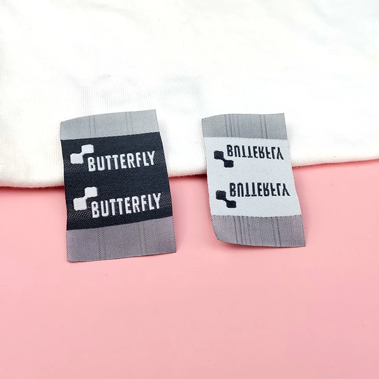 Designer Woven Labels Jeans Custom High Density Fashion for  Bags Clothing Shoes Customized Technics Logo Item Fold Color Eco