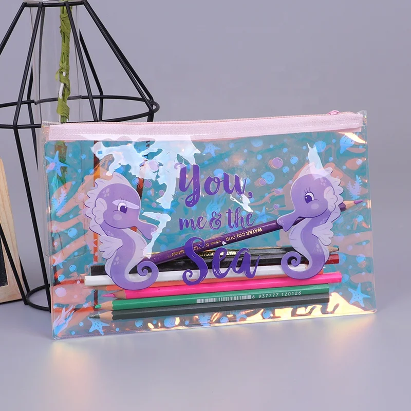 Promotional Custom Logo New Idear Pencil Box Pen Holder Stationery Bag Pen Case Felt Pencil Pouch With Zipper