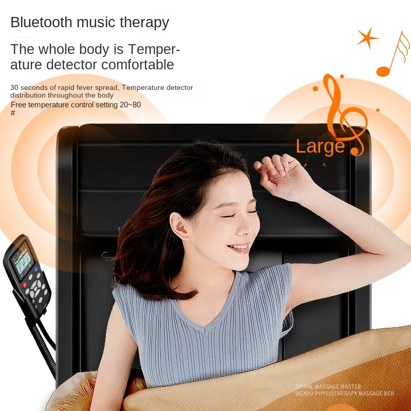 Korea thermal therapy jade roller massager table infrared electric heating automatic stone chiropractic medical massage bed