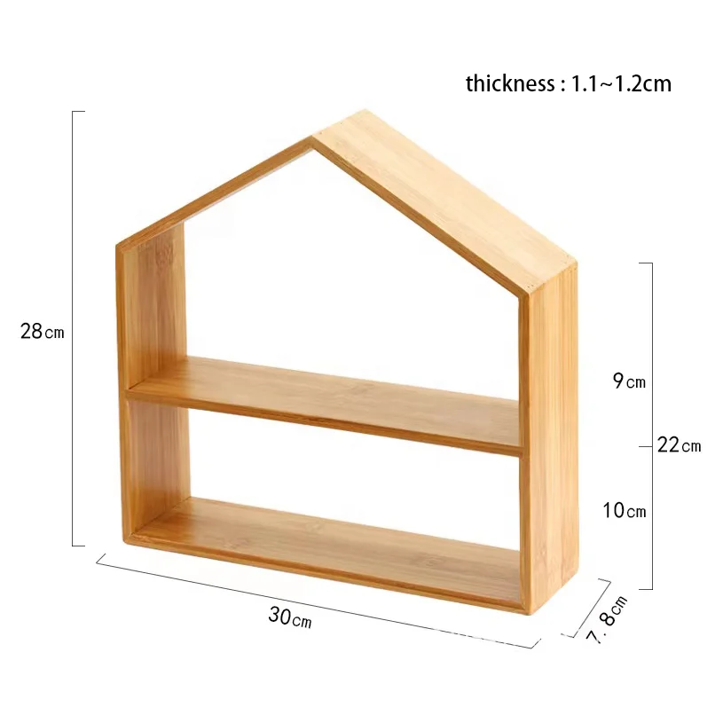 Wooden House Shaped Cupcake Stand for Birthday Wedding Party Dessert Decoration Cake Display Stands