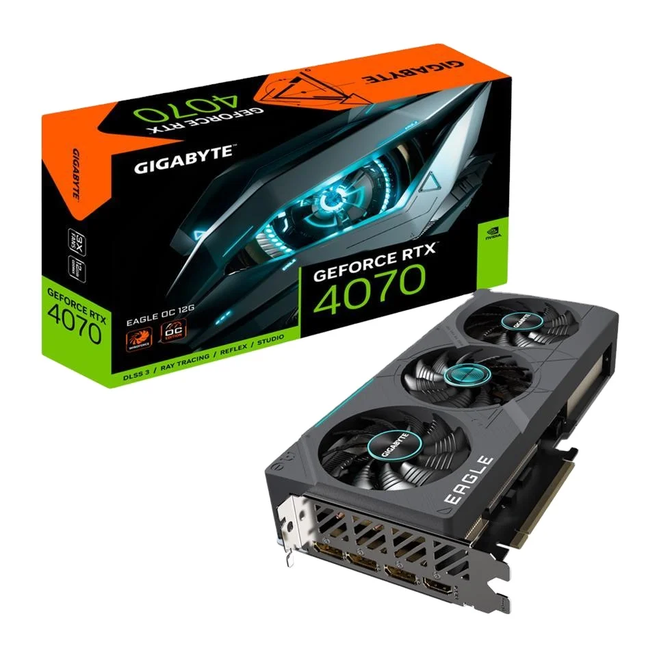 GIGABYTE Eagle GeForce RTX 4070 12GB GDDR6X PCI Express 4.0 x16 ATX Video Card GV-N4070EAGLE OC-12GD