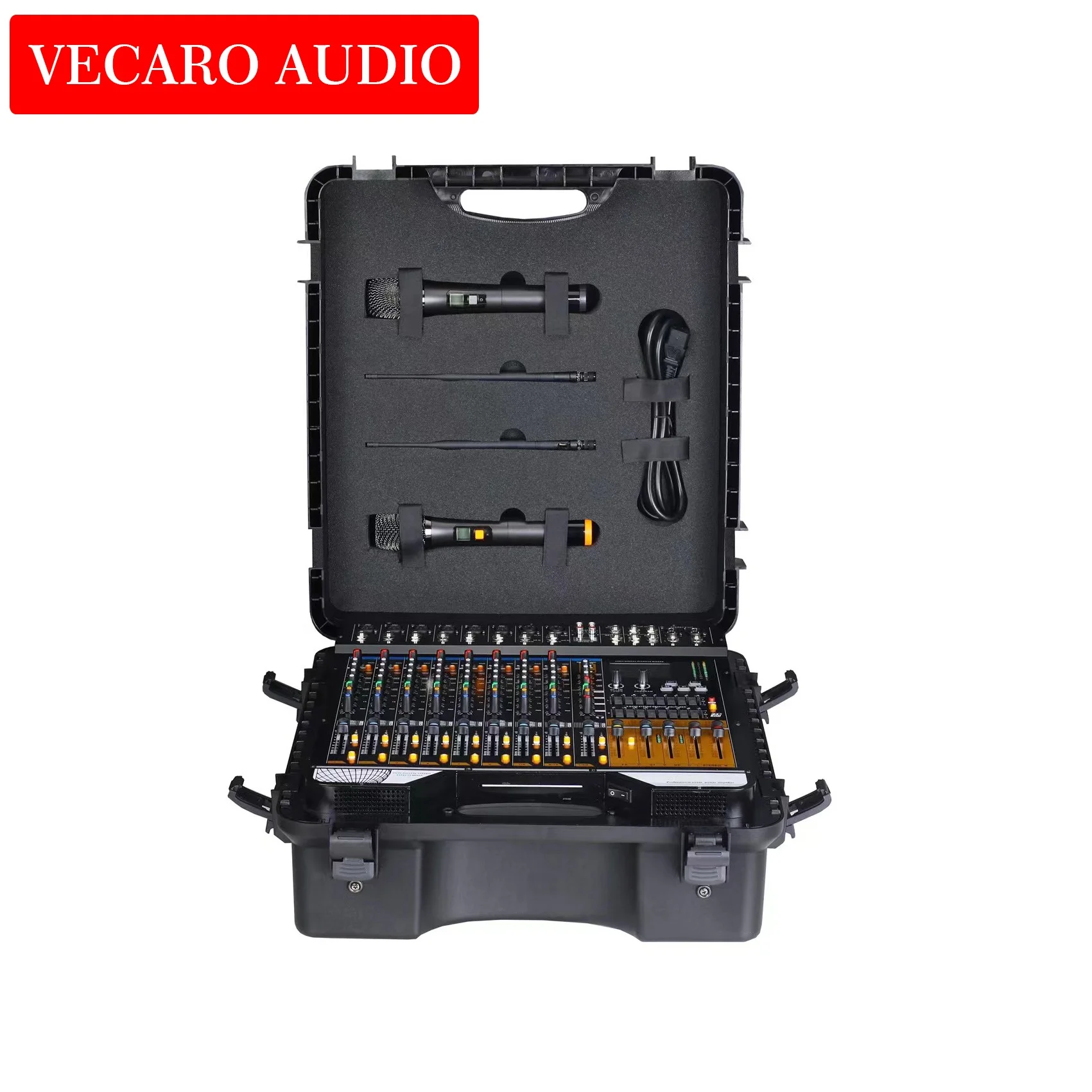 Высокомощный профессиональный микшер DSP с эффектами реверберации сценический для встречи DJ-бар наружный Миксер USB Bluetooth 48 В фантомное питание караоке