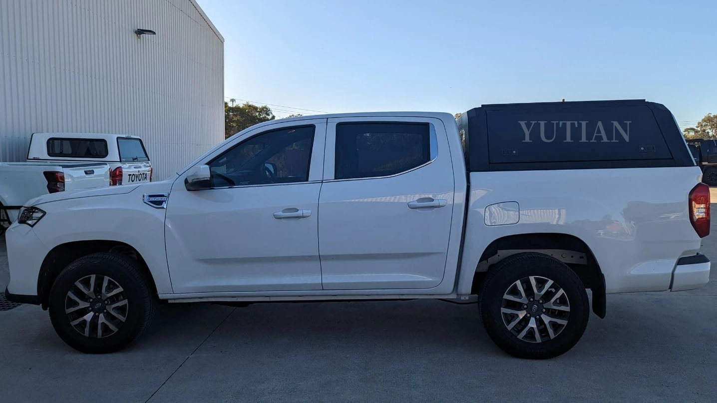 TRUCK CANOPY  For LDV T60 MAX (Luxe, Pro) DC 2019-2023 BLACK TITAN HYBRID CANOPY  Truck topper waterproof Anti theft Hardtop