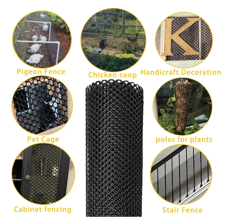 Chicken wire fencing mesh plastic with zip ties/ 1.3x10ft garden netting  flat mesh fencing HDPE,PE