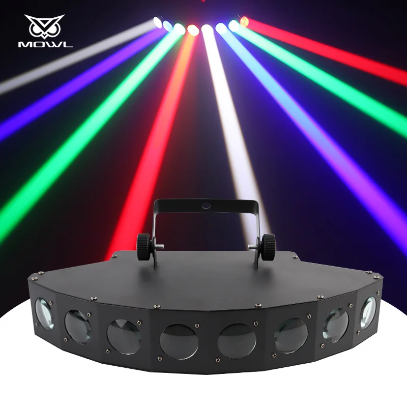 8 Eyes RGBW 4in1 Strobe Effect LED Beam Light for DJ Night club Disco Bar KTV