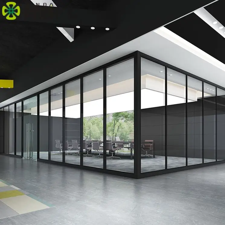 Factory Price Designer Demoutable Clear Cheap Aluminum Aluminium Office Glass Wall Partition Glass Partition Wall