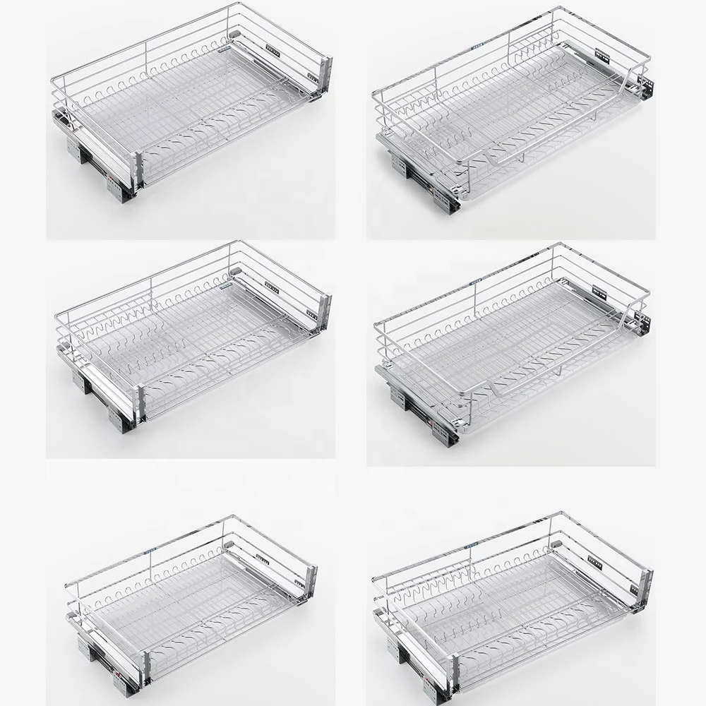 Chrome Sliding Storage Baskets