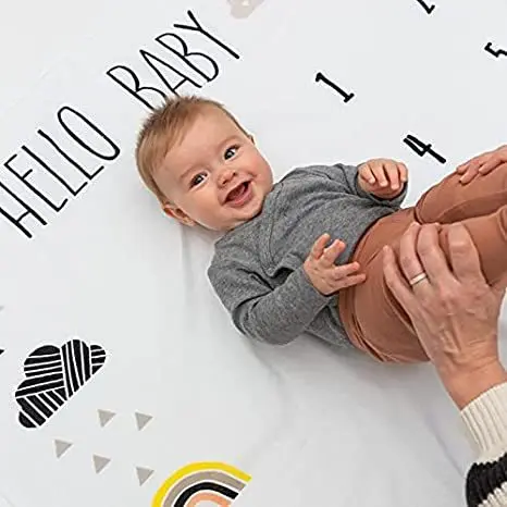 Newborn baby Photography blanket Milestone digital blanket