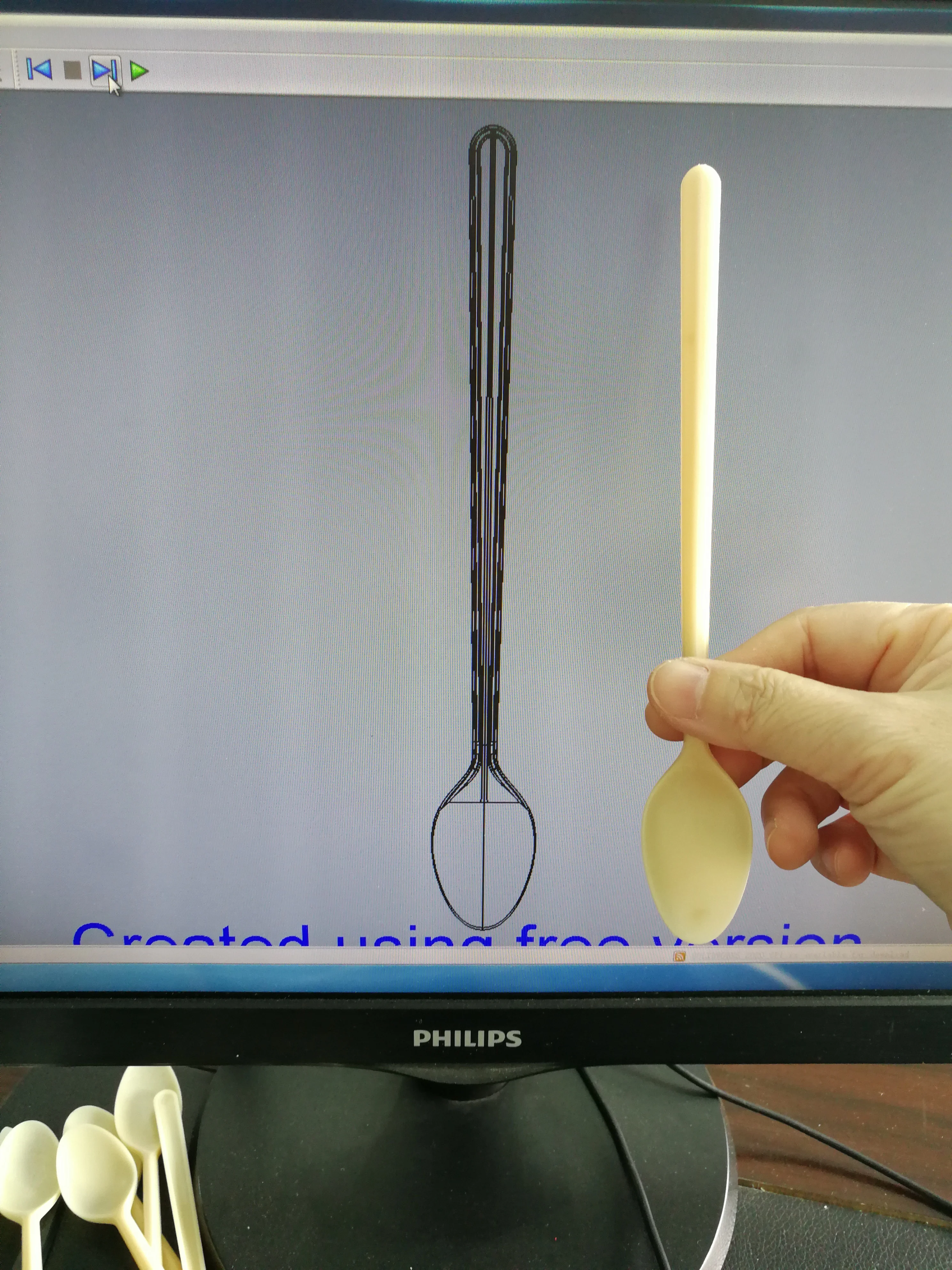 customized corn starch bio based long handle coffee tea spoon for lemon tea
