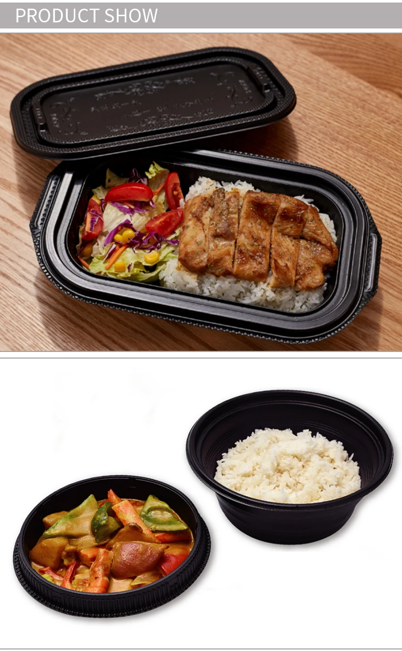 LOKYO microwave round pp plastic meal prep round soup bowls food packaging disposable plastic bowl