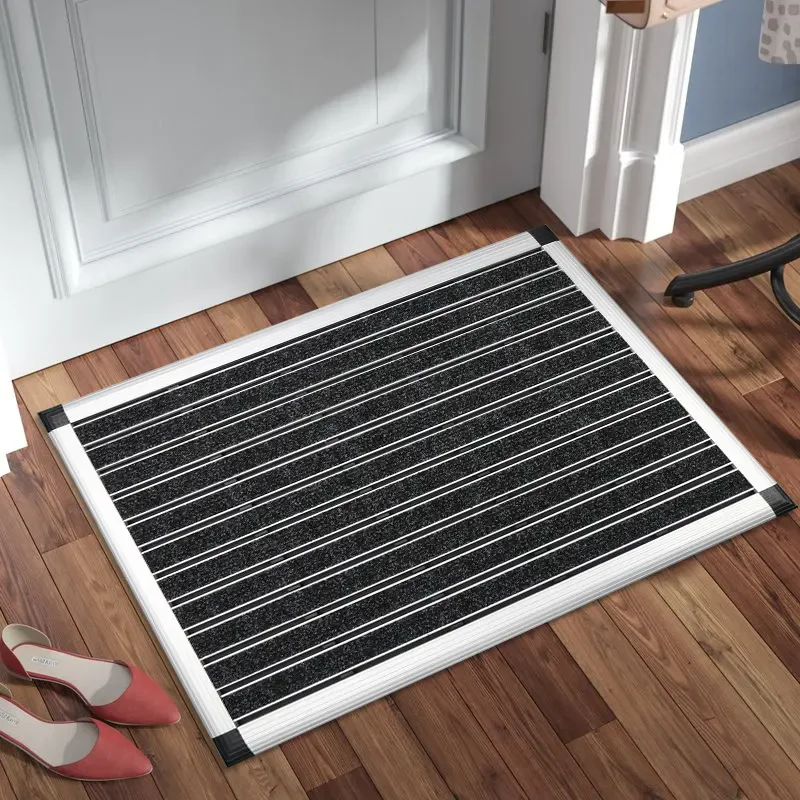 Aluminium Matting Constructional Doormat Ramp Dirt Trap Mat With Frame carpet inserted dust trap aluminum entrance door mats