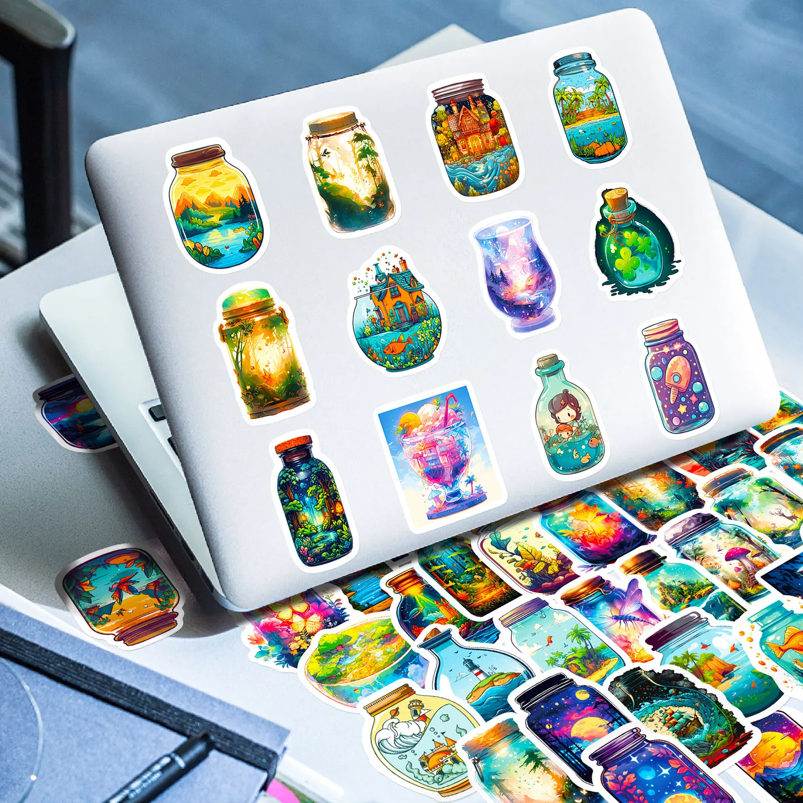 SERIES 3 : Creative Stickers, 50pcs,  Cute, Waterproof for Laptops,  Water bottles,  Luggage, Cars,  Gift Favors & Decor