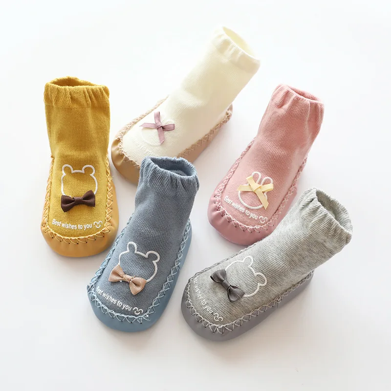 
High quality Non slip Breathable children floor toddler soft Newborn newborn sock shoes cotton baby sock shoes 