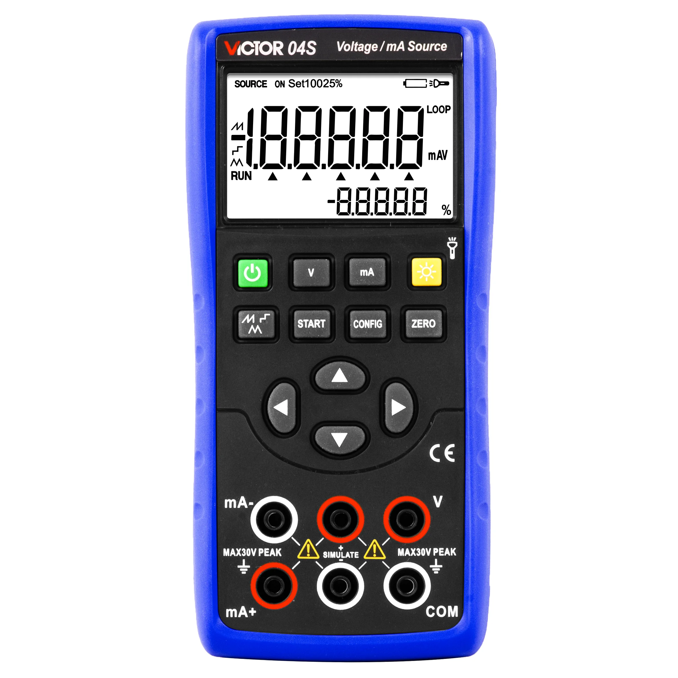 VICTOR RuoShui 04S HIGH-PRECISION DIGITAL Voltage/mA Source 10V Voltage Output 30mA Current Simulation Calibrator 0.05% Accuracy