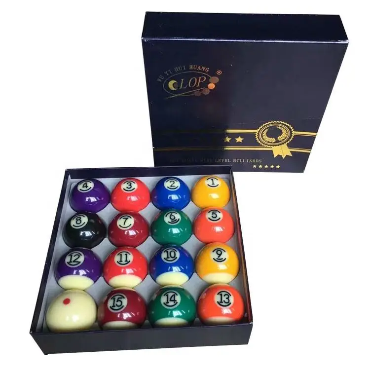 Full Size Design Indoor Custom Eva Portable Snooker Billiard Pool 16 piece Balls Handball Pool Cue Snooker Balls Case Kit