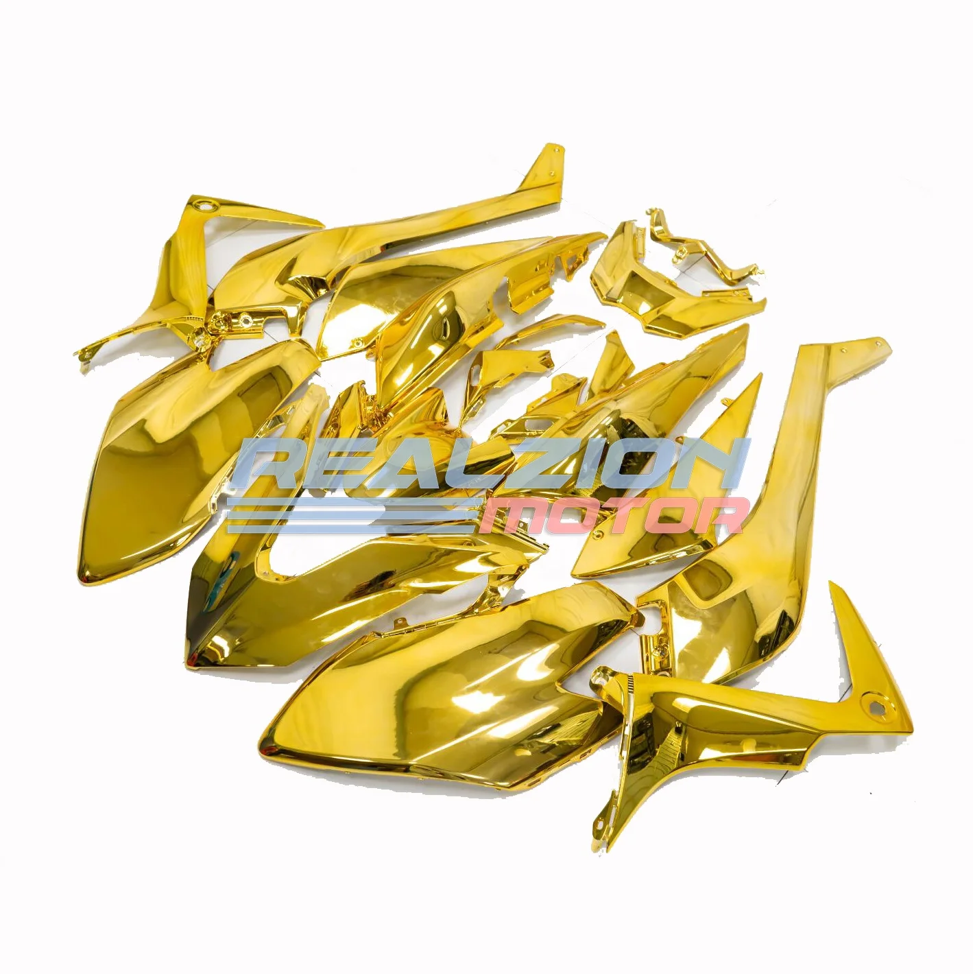 REALZION Motorcycle Gold Fairing Front Fiber Body Kit Deflector Rear Rectifier Windshield For Yamaha Tmax530 TMAX 530 2015 2016