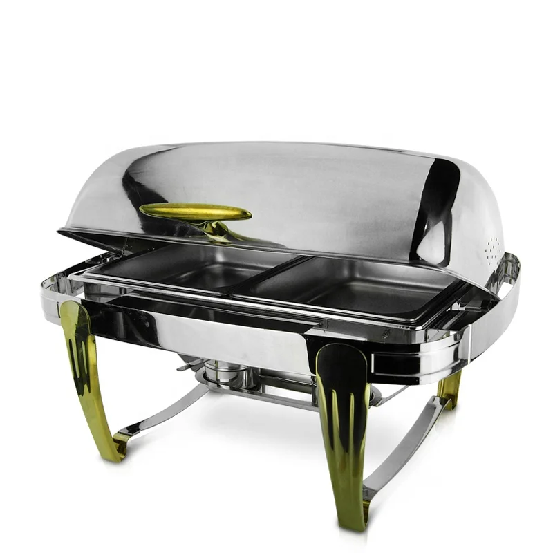 OEM Supply Hot Sale Restaurant Hotel Buffet Equipment Chafing Dish Fuel Stainless Steel Food Warmer Chafer Stove for sale