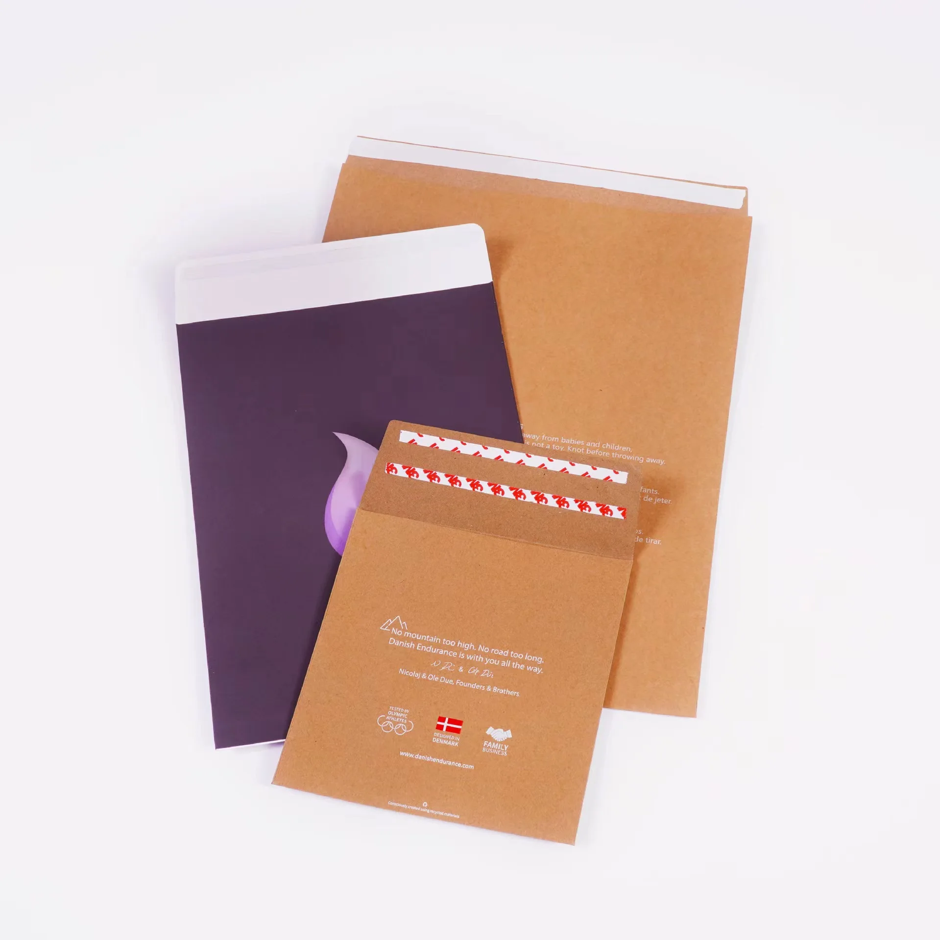 wholesale manufacturing customized printing packaging nail wrap cardboard express mailer envelope