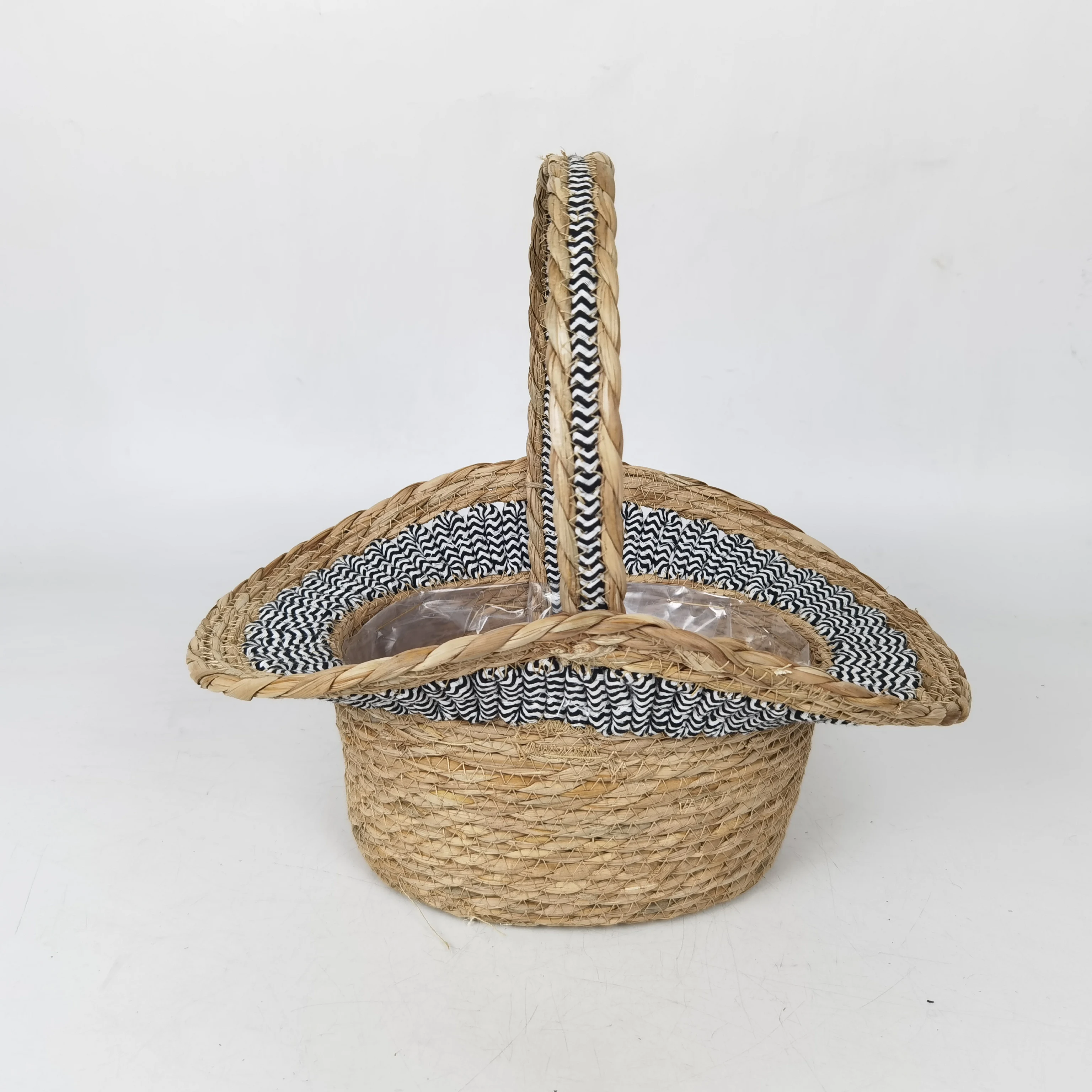 Seagrass Basket With Handle Handmade Gift For Candy