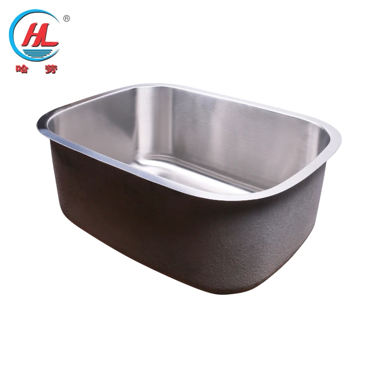 Горячая Распродажа индивидуальная одинарная миска цельная растягивающаяся формовка Sus 304 кухонная раковина