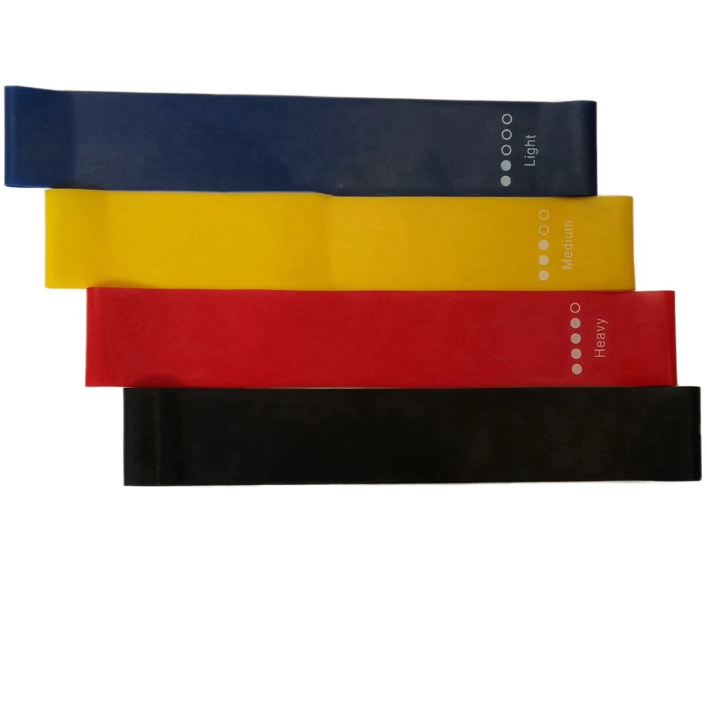 100% pure latex mini resistance bands set and stretch band