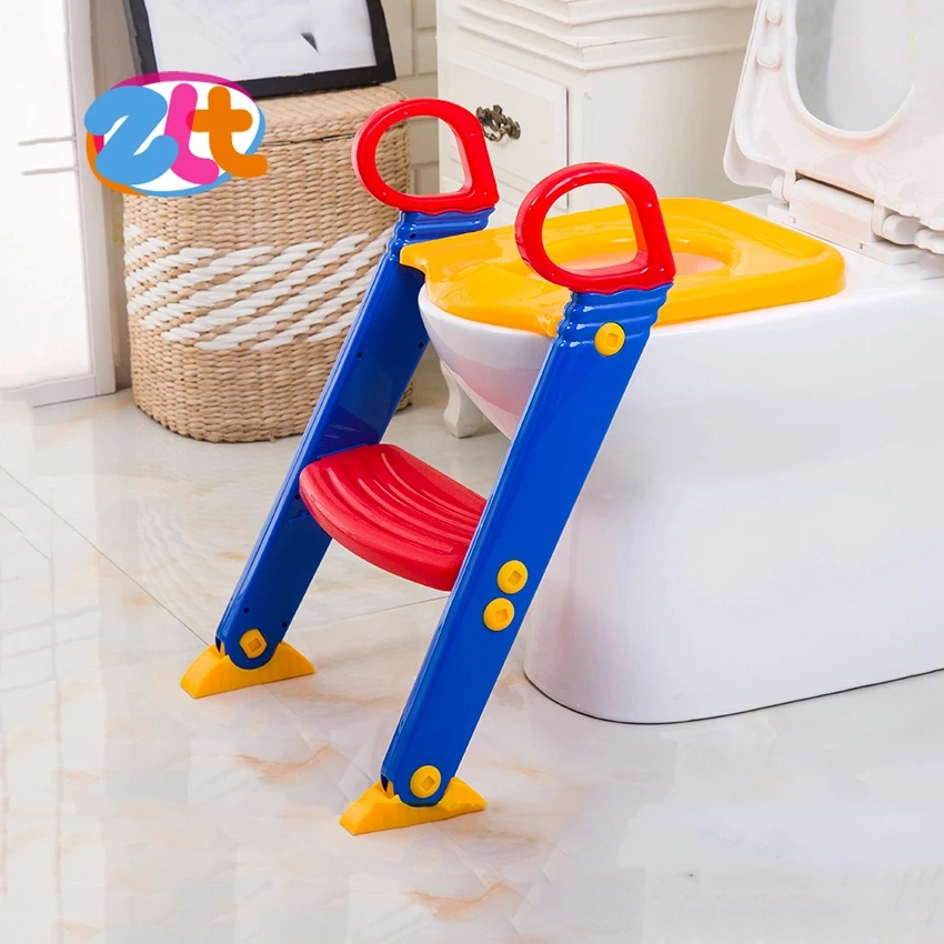 Height adjustable foldable travel potty training seat for kids