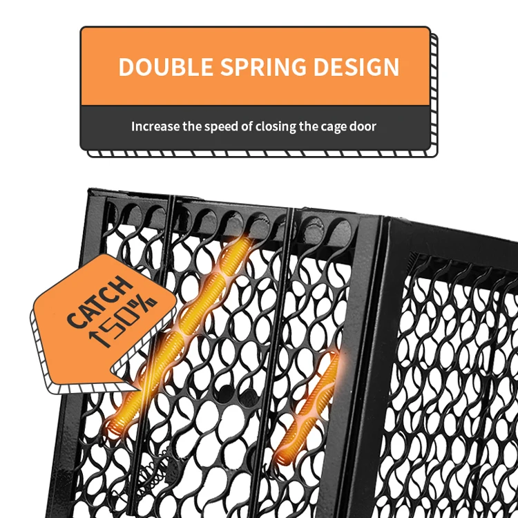 Catch mouse humane live home high quality repeating wire large rodent mouse rat trap cage