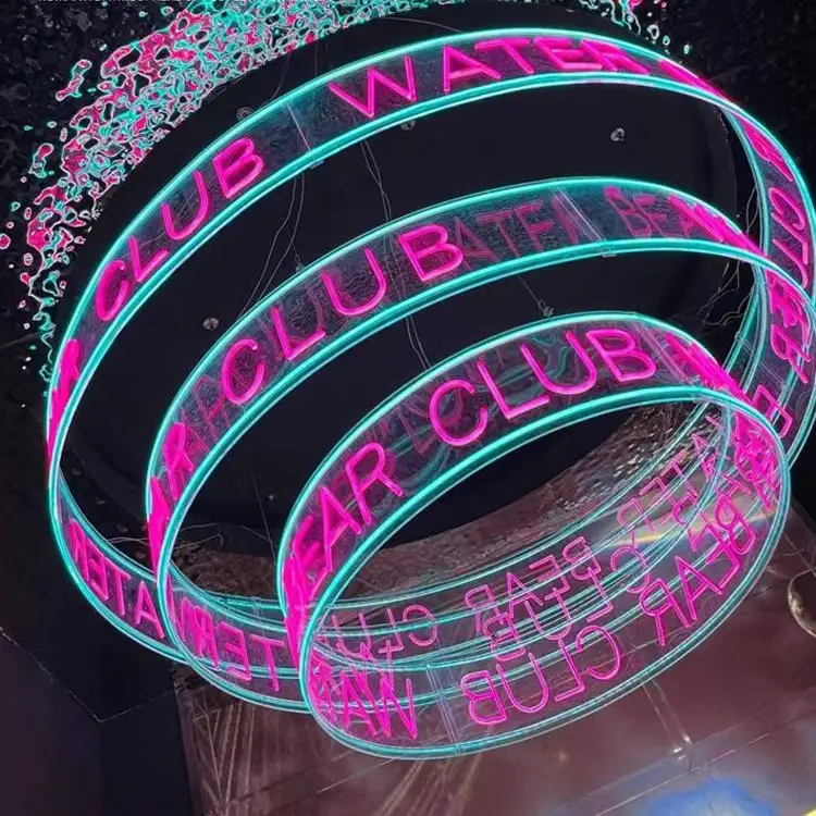 Acrylic Drop ceiling tiles modern artistic hall commercial Suspended Interior decorative led chandelier plexiglass ceiling tiles