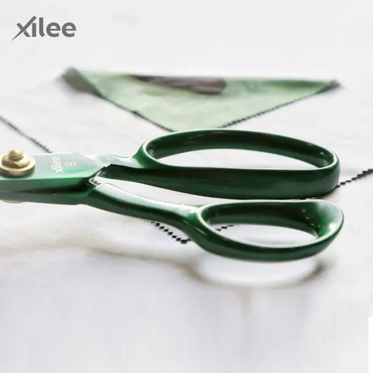 Green Color 5CR15Mov Full Stainless Steel Europe Style Fashioner Use Needlecraft Multi-use Colored Titanium Tailor Scissors