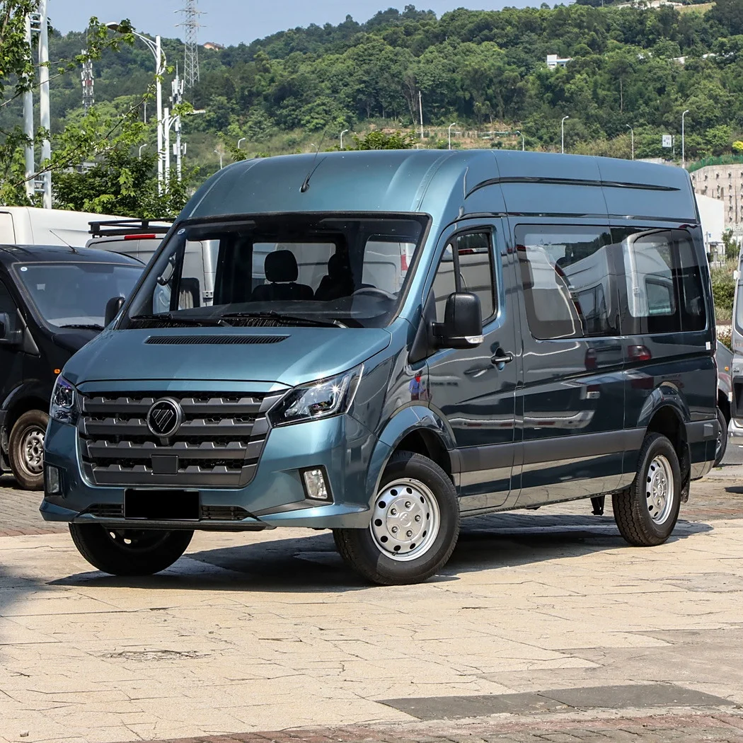 2024 LHD FOTON Toano EV Vans 14 Seats Passenger Transportation Large Space Logistics Vehicle For Sale