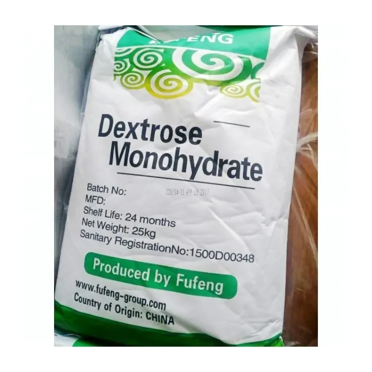 Bulk dextrose monohydrate 25kg bag   powder usp grade food grade free sample