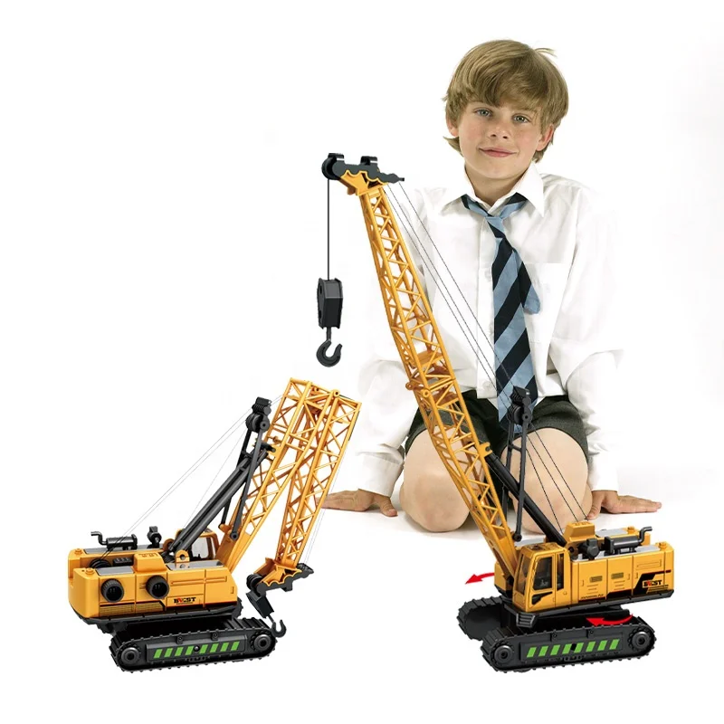 1/50 Scale Tower Crane Toy 6PCS Hot Sale Friction Toy Tower Crane Scale Model Gift Toy for Kids Adults
