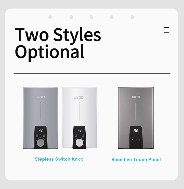 JNOD 220V chauffe eau instantan Electric Water Heater Shower Bath ELCB Electric Instantaneous Hot Water Heater