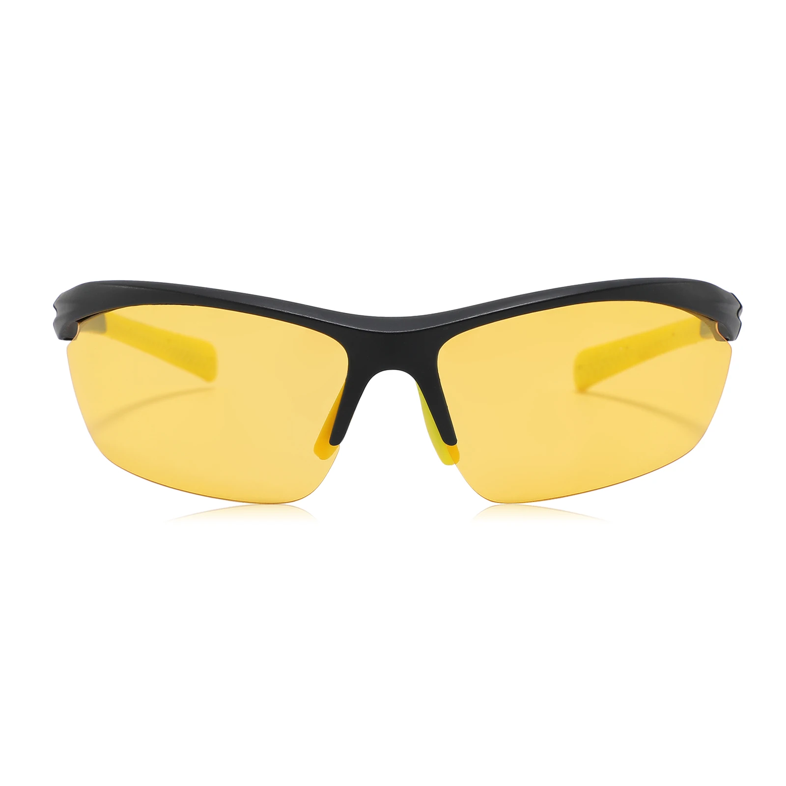 High Quality New Fashion Shades Sport Sun Glasses Fashion Yellow Lens Sunglasses