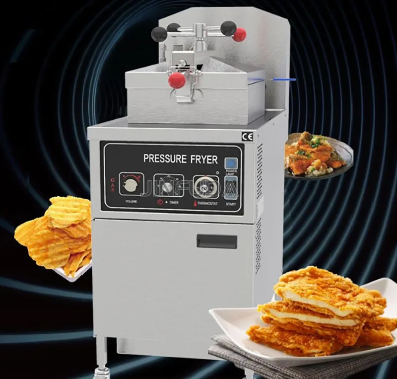 Commercial Electric Gas Oil Open Used Kfc Fried Cooker Chicken Express Deep High Pressure Fryers Machine For