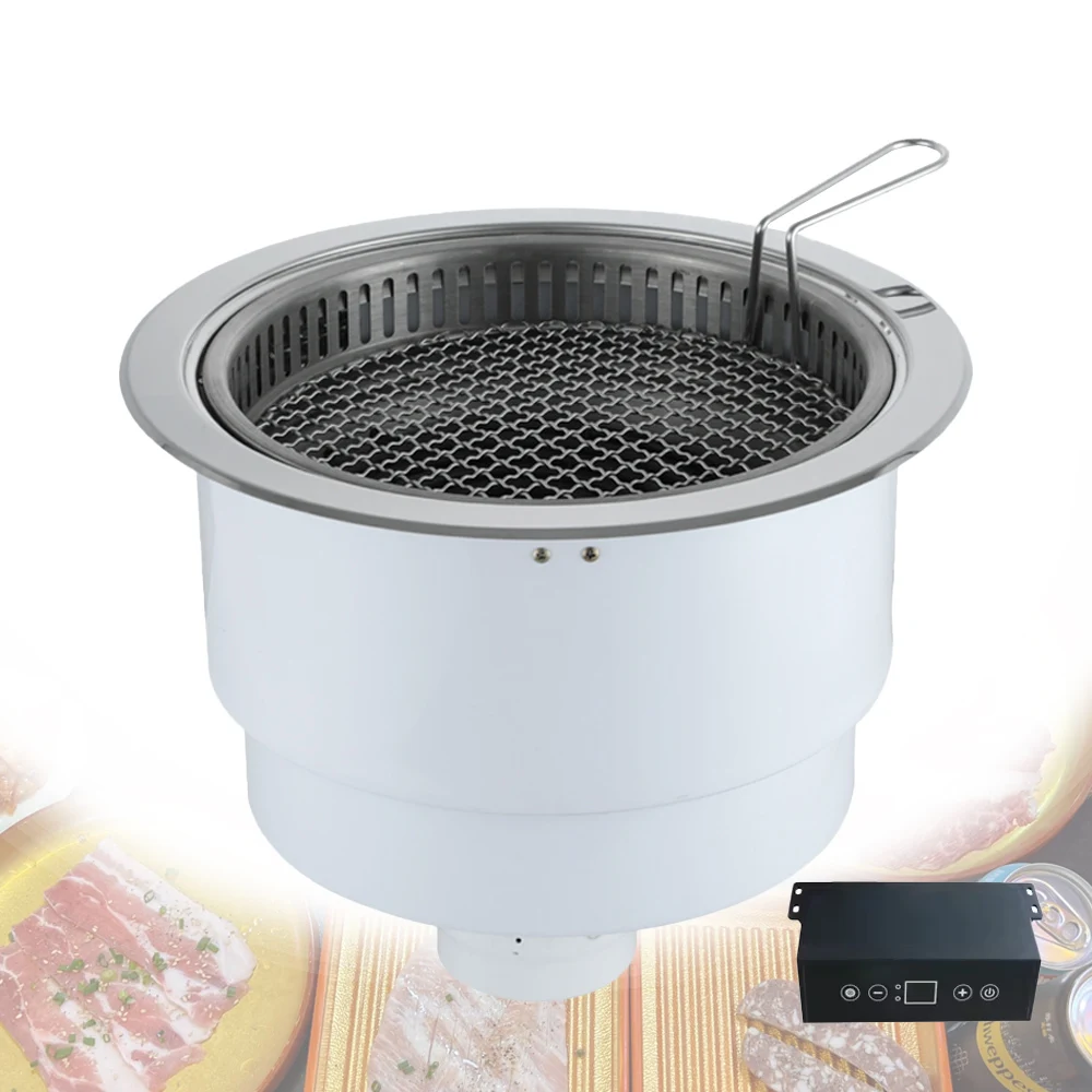 Zhuoyue PEY-DFX Table Top Korean Round Barbecue Oven Heating Quick Electric Bbq Grill Yakiniku Grilling Equipment Touch Control