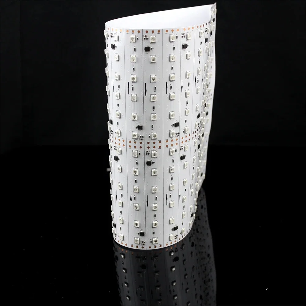 Custom LED Panel Programmable RGBIC SMD5050 24V Dream Color Chasing Dynamic Effect LED Sheet Light Backlighting Bar Desk Cabinet