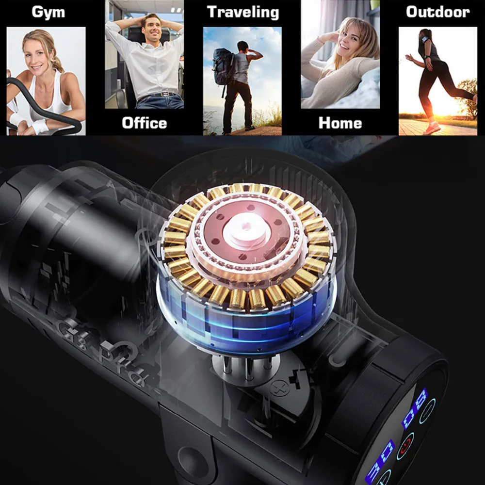 factory Low Sound Vibration Muscle Massage Gun Factory Best Selling Brushless 30 Speed Shenzhen Body Deep Tissue Massage Gun