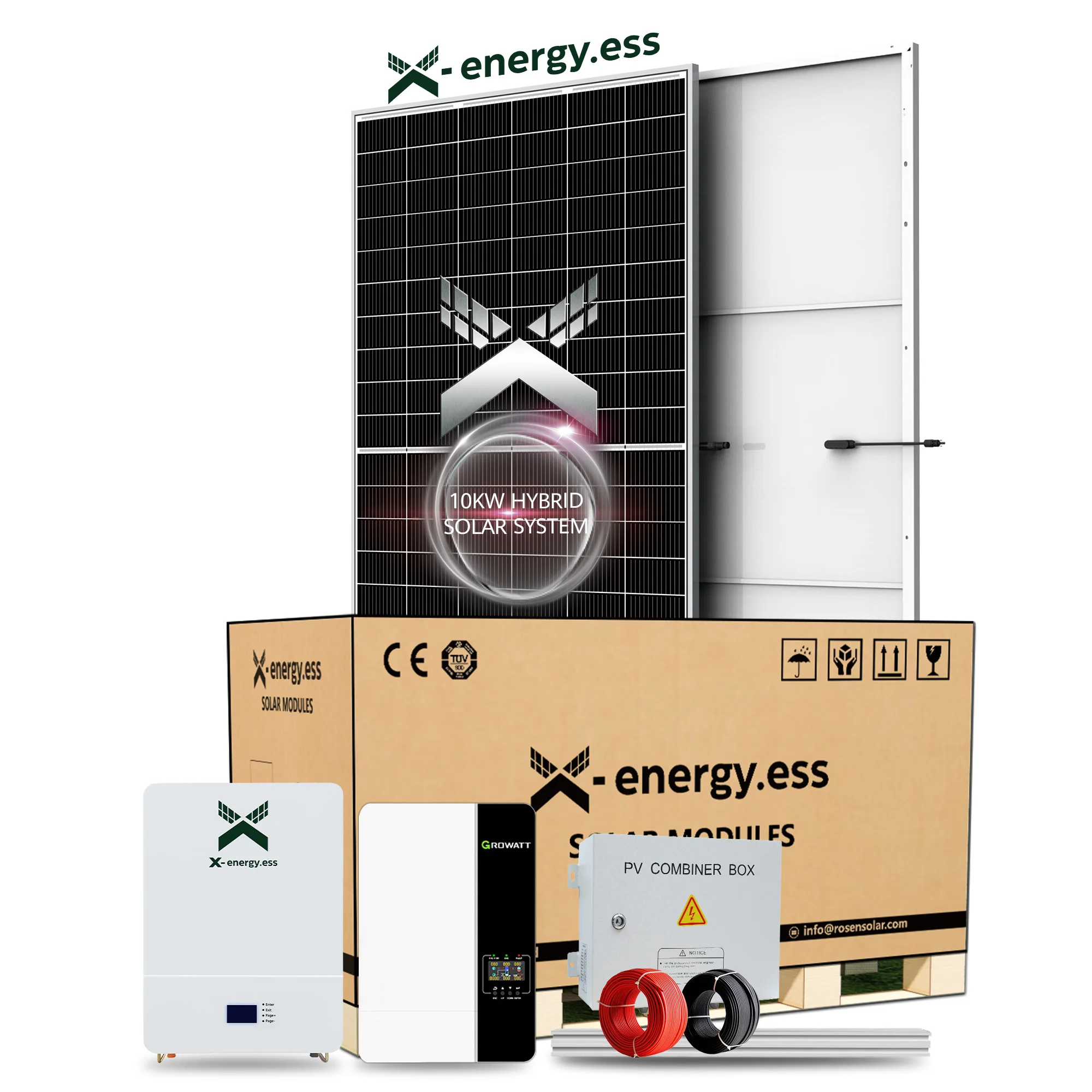 Hybrid Energy 10Kw System High Quality High Efficiency Power System With Solar Panel