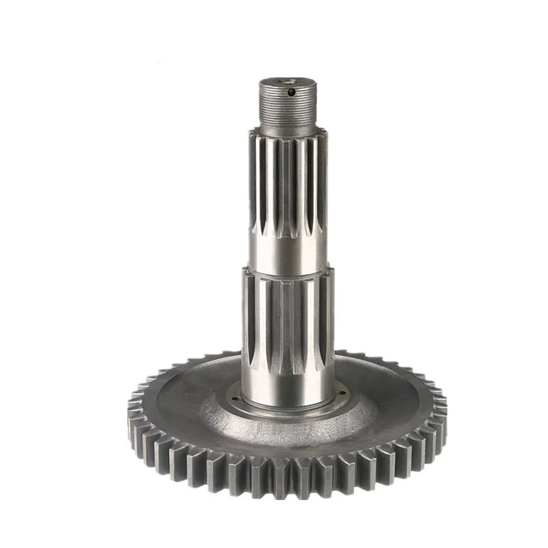 CNC Machinery custom pinion shaft drive main shaft OEM/ODM Forging Steel transmission Large Spline Shaft