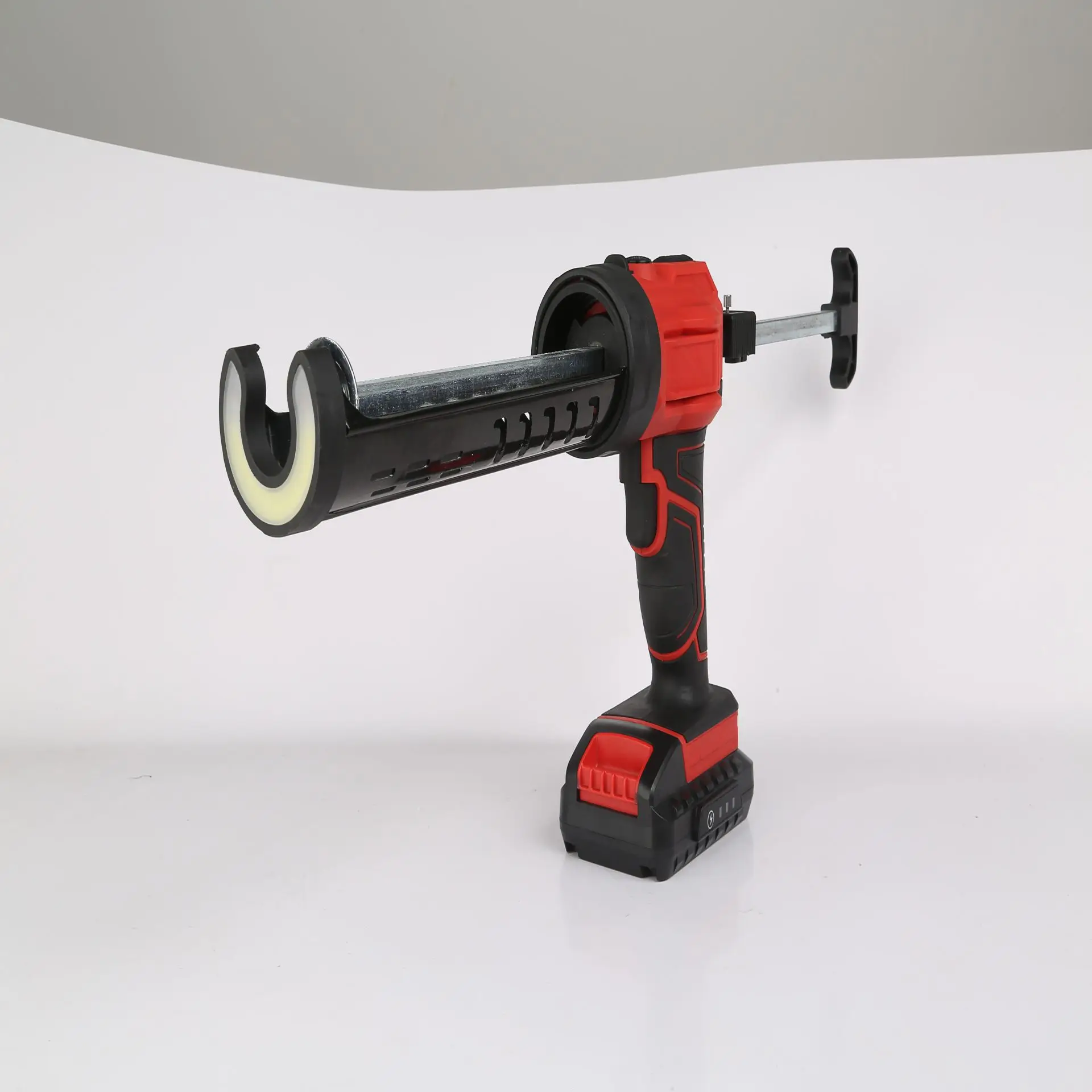 Li-on Battery 600ml Electric Power Caulk Gun Cordless Pneumatic Glue Gun Led Plastic Handle Refillable Battery Powered Caulk